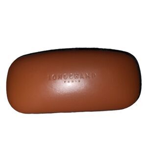 Longchamp Sunglasses Eyeglasses Case Clamshell Brown Hardcase